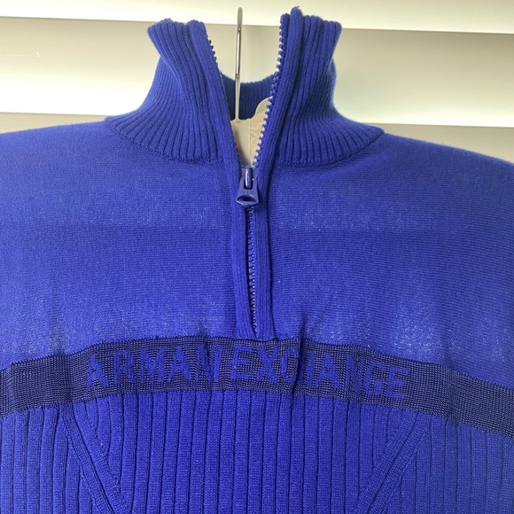 Armani Exchange Royal Blue Long-Sleeve - Picture 3 of 3
